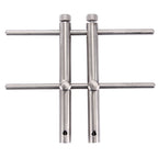 LRT-03 Professional DSLR Camera Lens Stainless Steel Spanner Wrench Open Repair Tool Kit with 3 Pairs of Spare Head
