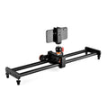 YELANGU L60E 60cm Slide Rail Track + L4 3-Wheel Video Dolly with Phone Clamp & Ballhead, L60E+L4X+PC141+T1