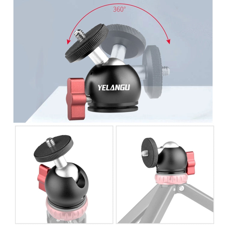 YELANGU L60E 60cm Slide Rail Track + L4 3-Wheel Video Dolly with Phone Clamp & Ballhead, L60E+L4X+PC141+T1