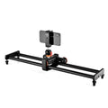 YELANGU L60E 60cm Slide Rail Track + L4 3-Wheel Video Dolly with PC142 Phone Clamp & Ballhead, L60E+L4X+PC142+T1