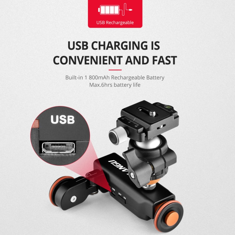 YELANGU L4X Camera Wheel Dolly + PC141 Phone Clamp with Remote, Load: 3kg, L4X Dolly+ PC141 Phone Clamp