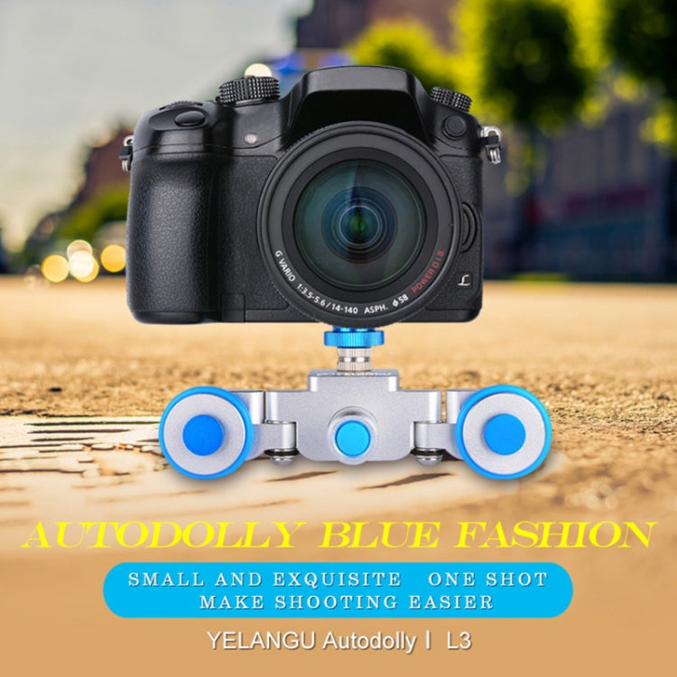YELANGU L3 Camera Wheels Autodolly Electric Track Slider Car, Load: 6kg, Autodolly L3