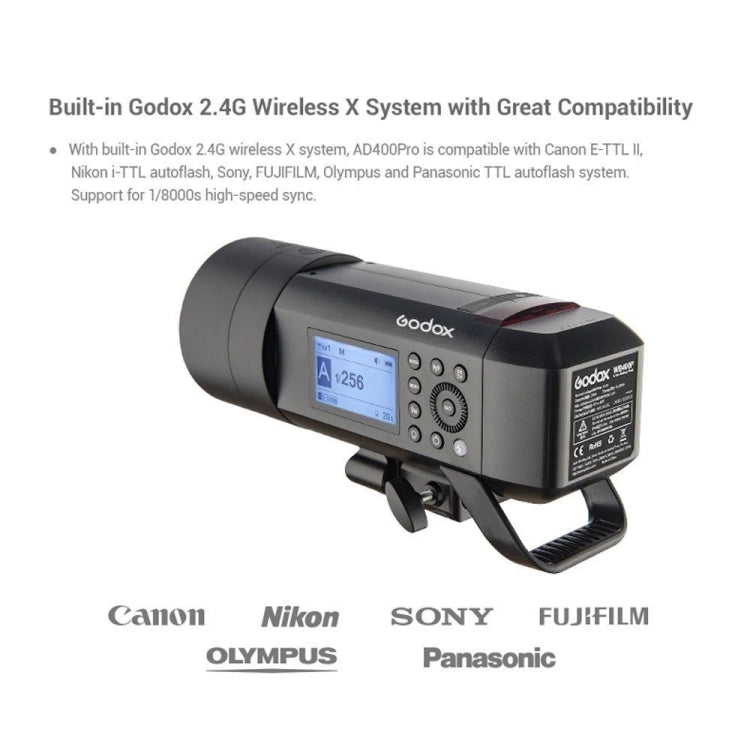 Godox  AD400 Pro WITSTRO 400Ws All-in-One Outdoor Flash 2.4GHz Speedlite Light, AD400 Pro
