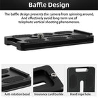 BEXIN PL-80 Anti-rotation Quick Release Plate with Rubber Cushion, PL-82