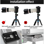 BEXIN PL-80 Anti-rotation Quick Release Plate with Rubber Cushion, PL-82