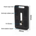 BEXIN PL-62 Anti-rotation Quick Release Plate with Rubber Cushion, PL-62