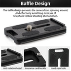 BEXIN PL-62 Anti-rotation Quick Release Plate with Rubber Cushion, PL-62