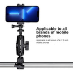 360 Rotation Adjustable Action Camera Bike Motorcycle Handlebar Holder, Standard Version