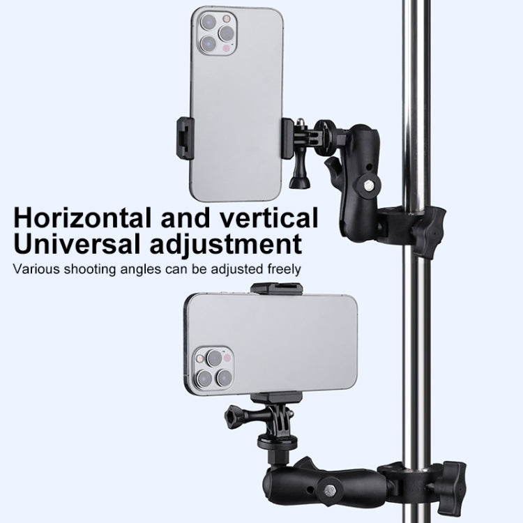 Extended Version 360 Rotation Adjustable Action Camera Bike Motorcycle Handlebar Holder, Extended Version