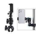 360 Rotation Adjustable Action Camera Clamp Plier Base Holder with Phone Clamp, Plier Base Holder + Phone Clamp