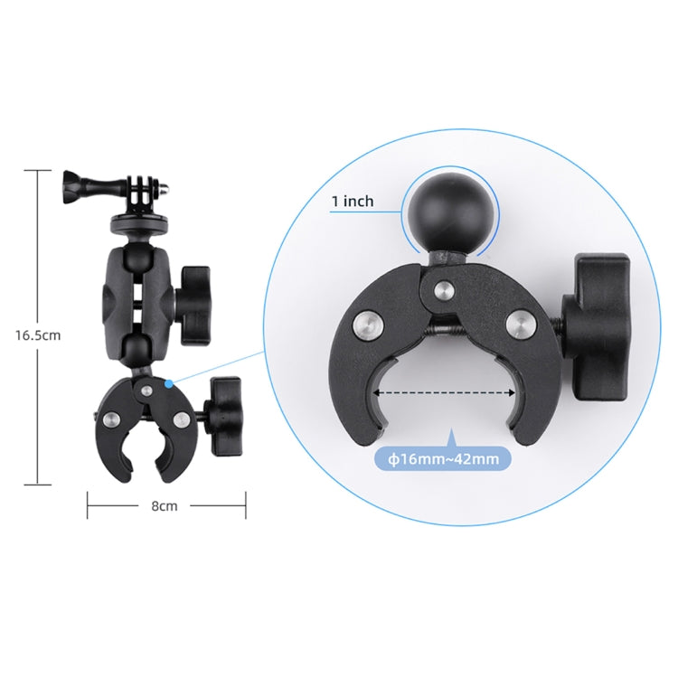 360 Rotation Adjustable Action Camera Clamp Plier Base Holder with Phone Clamp, Plier Base Holder + Phone Clamp
