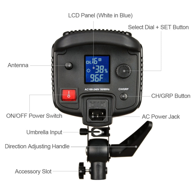 Godox SL150W 150W 5600K Daylight-balanced LED Light Studio Continuous Photo Video Light, SL150W