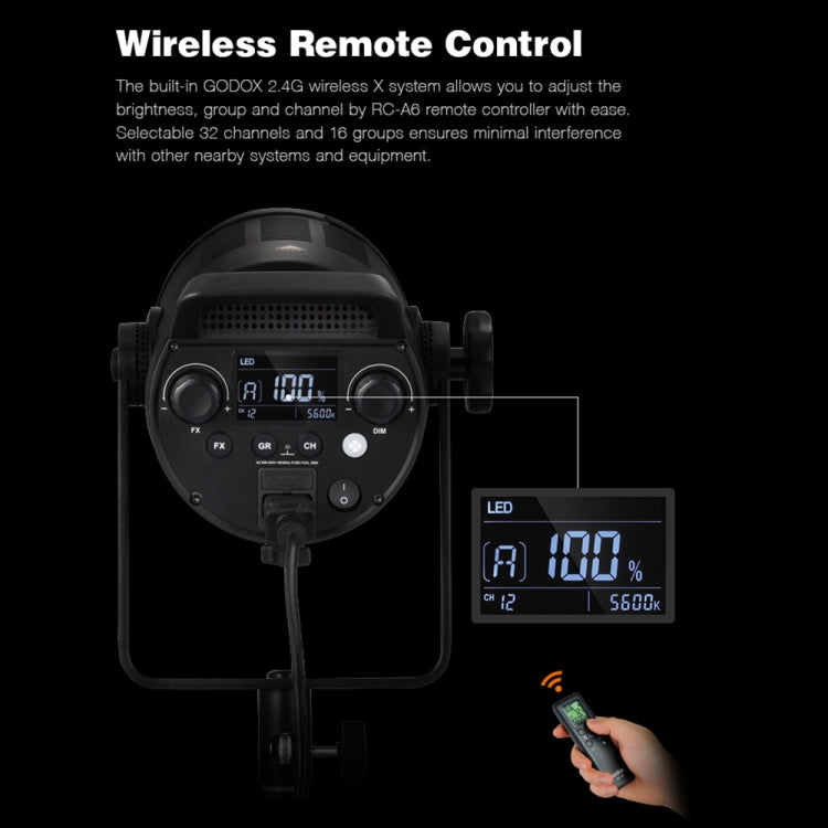 Godox SL150II 150W 5600K Daylight-balanced LED Light Studio Continuous Photo Video Light, SL150II
