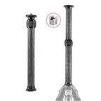 BEXIN P222C 234mm-393mm Tripod Extension Pole Carbon Fiber Center Column Tripod Extender, P222C