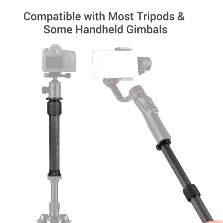 BEXIN P222C 234mm-393mm Tripod Extension Pole Carbon Fiber Center Column Tripod Extender, P222C