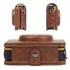 For Kodak Mini Shot 3 Square Retro / C300R instax Full Body Camera PU Leather Case Bag with Strap, For Kodak Mini Shot 3 Square Retro / C300R