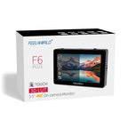 FEELWORLD F6 Plus V2 6 inch 3D LUT Touch Screen DSLR Camera Field Monitor, IPS FHD1920x1080 4K HDMI Input & Output, with Tilt Arm, F6 Plus V2