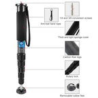 BEXIN P335C Camera Carbon Fiber Monopod Travel Live Selfie Bracket Holder, P335C