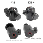 BEXIN K18 Mini 360 Degree Rotation Panoramic Metal Ball Head, K18