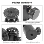 BEXIN K18 Mini 360 Degree Rotation Panoramic Metal Ball Head, K18