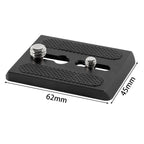 BEXIN S60PL Metal Quick Release Plate for Sachtler Gimbals, S60PL