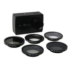 For Xiaomi Xiaoyi Yi II 4K Sport Action Camera Proffesional 34mm Lens Filter(CPL + UV + ND4+ ND2 + Star 6), 5 in 1