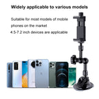 27cm Single Suction Cup Articulating Friction Magic Arm Phone Clamp Mount, 27cm