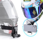 RUIGPRO Action Camera Phone Helmet Mount Kit with J-Hook Buckle & Metal Phone Clamp & Adapter, Phone Helmet Mount Kit