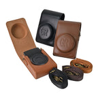 Full Body Camera PU Leather Case Bag with Strap for Ricoh GR / GRII / GRIII, Casio ZR1200 / ZR1500/ ZR2000/ ZR3500, ZR3600 / ZR3700 / ZR5500