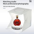 25cm LED Light Electric Rotating Display Stand Turntable