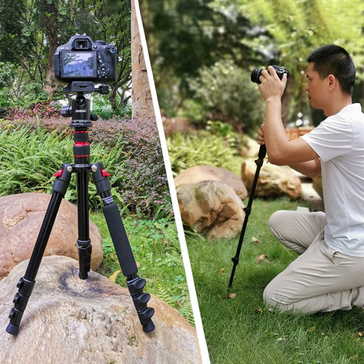 TRIOPO Oubao A-208S Adjustable Portable  Aluminum Alloy Tripod with Ball Head for SLR Camera, A-208S