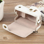 For Sony ZV-1F Vlog Camera Full Body Leather Camera Case Bag with Strap, For Sony ZV-1F