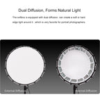 FEELWORLD FSP60 60cm Parabolic Softbox Quick Release Diffuser with Bowens Mount, FSP60 60cm