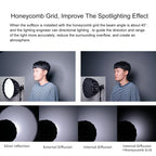 FEELWORLD FSP60 60cm Parabolic Softbox Quick Release Diffuser with Bowens Mount, FSP60 60cm
