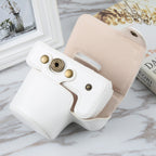 For Canon EOS R10 Camera Full Body Magnetic Leather Camera Case Bag with Strap, For Canon EOS R10