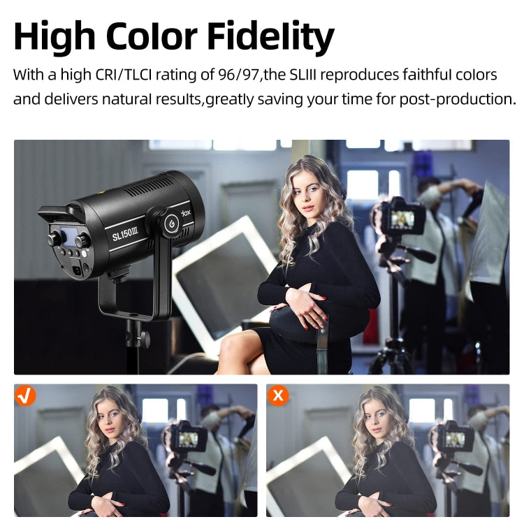Godox SL150III 160W LED Light 5600K Daylight Video Flash Light, SL150III