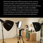 Godox SL150IIIBi 160W Bi-Color 2800K-6500K LED Video Light, SL150IIIBi