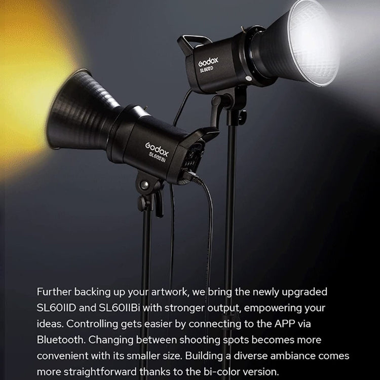 Godox SL60IIBi 75W Bi-Color 2800K-6500K LED Video Light, SL60IIBi