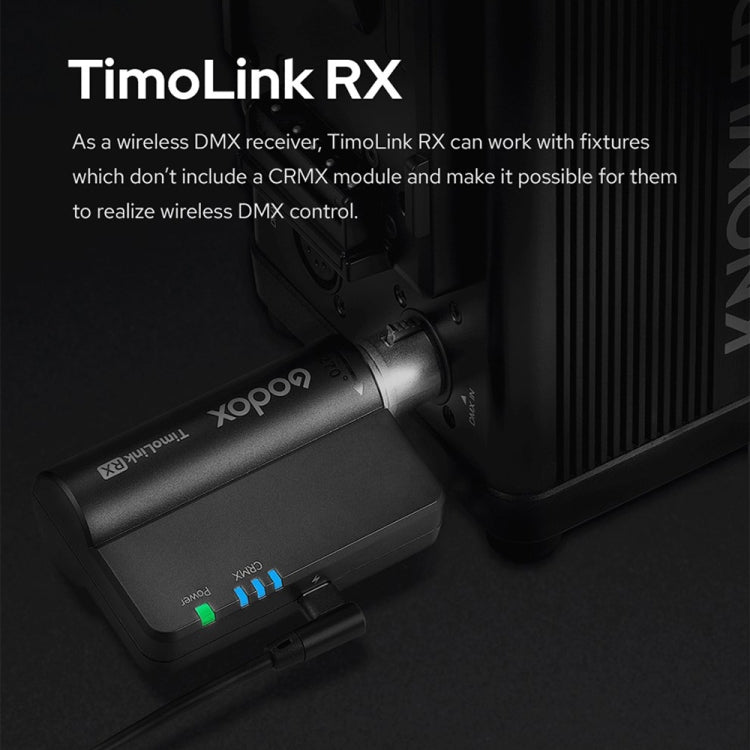 Godox TimoLink TX & RX Wireless DMX Transmitter & Receiver, Transmitter & Receiver