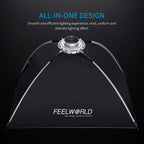 FEELWORLD FSR90 60x90cm Rectangular Softbox Quick Release Bowens Mount Diffuser, FSR90 60x90cm