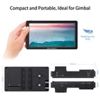 FEELWORLD FW568S 6 Inch On-camera Monitor FHD IPS 3G-SDI 4K HDMI F970 External Power and Install Kit, FW568S