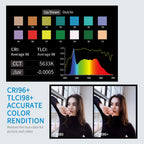 FEELWORLD FL225D 225W Daylight Point Source Video Light, Bluetooth APP Control, FL225D