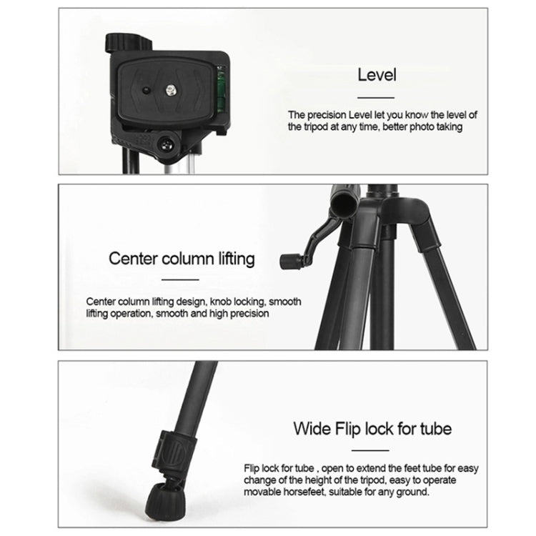 3366 Quality 1.4m Portable Phone Live Selfie Tripod DV SLR Camera Stand, 3366 Quality 1.4m