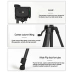 3388 1.3m Portable Phone Live Selfie Tripod DV SLR Camera Stand, 3388 1.3m