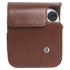 For FUJIFILM Instax mini 12 Leather Case Full Body Camera Bag with Shoulder Strap, For FUJIFILM Instax mini 12