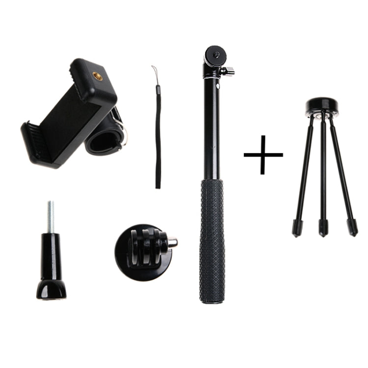 30-93cm Grip Foldable Tripod Holder Multi-functional Selfie Stick Monopod for DJI, Insta360, GoPro and Other Action Cameras, Phones, Length: 30-93cm