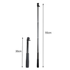 30-93cm Grip Foldable Tripod Holder Multi-functional Selfie Stick Monopod for DJI, Insta360, GoPro and Other Action Cameras, Phones, Length: 30-93cm