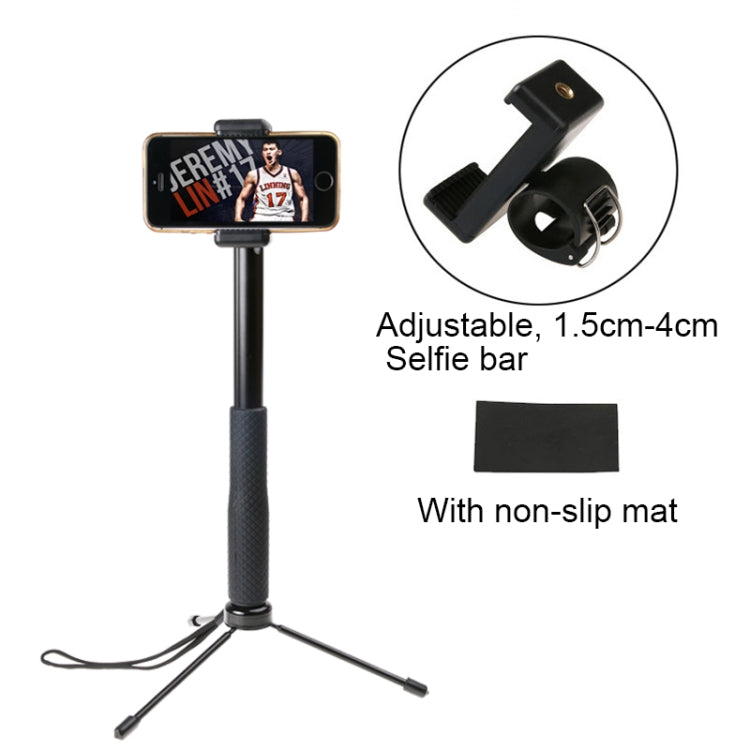 30-93cm Grip Foldable Tripod Holder Multi-functional Selfie Stick Monopod for DJI, Insta360, GoPro and Other Action Cameras, Phones, Length: 30-93cm