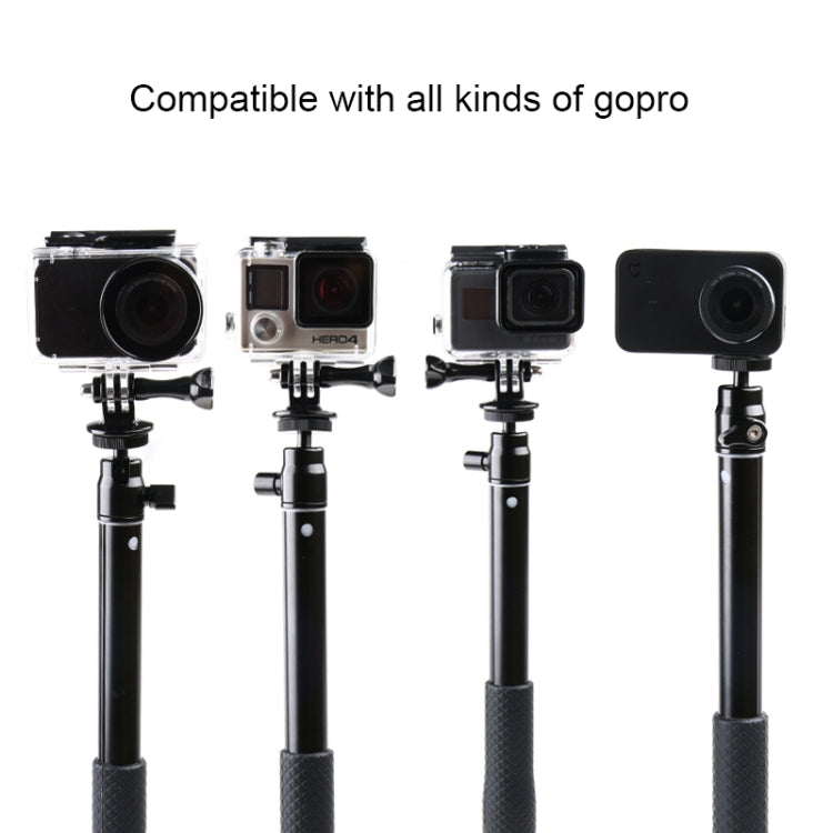 30-93cm Grip Foldable Tripod Holder Multi-functional Selfie Stick Monopod for DJI, Insta360, GoPro and Other Action Cameras, Phones, Length: 30-93cm