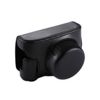 Full Body Camera PU Leather Camera Case Bag with Strap for Panasonic Lumix GF7 / GF8 / GF9 (12-32mm / 14-42mm Lens), For Lumix GF7